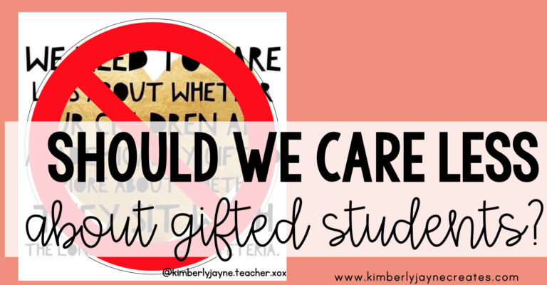 Should we Care Less About Academically Gifted Children? Gifted Students Have Social and Emotional Needs too.